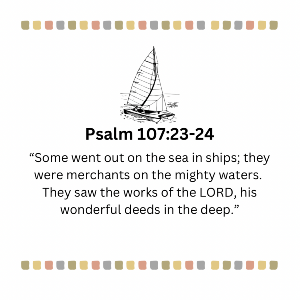 Psalm 107:23-24 Sailboat - Image 3